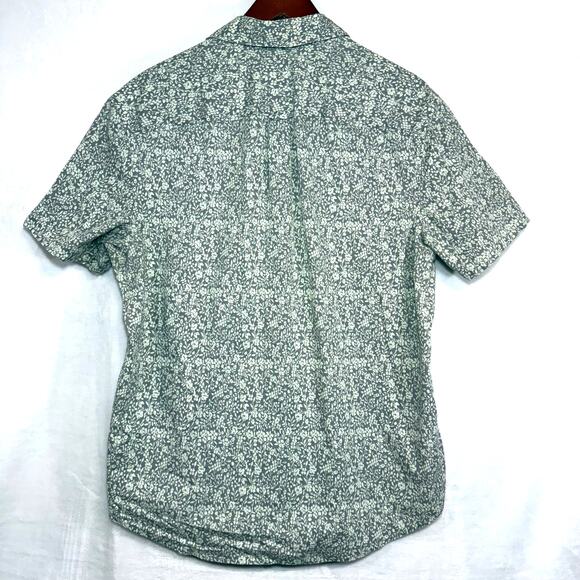 Penguin Large Classic Fit Shirt Munsingwear Buttoned Short Sleeve Floral Office - Picture 3 of 7